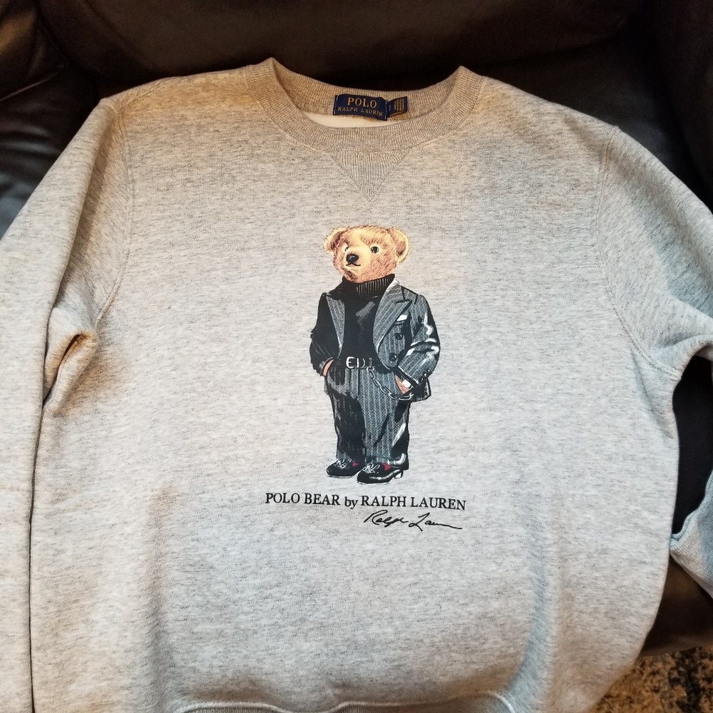 RALPH LAUREN MENS POLO BEAR SWEATSHIRT